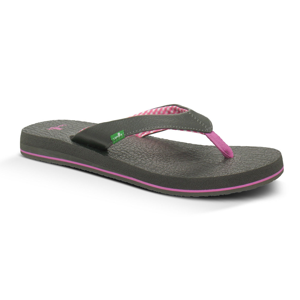 Sanuk Yoga Mat Womens Flip Flops Gunmetal Grey 7 | eBay