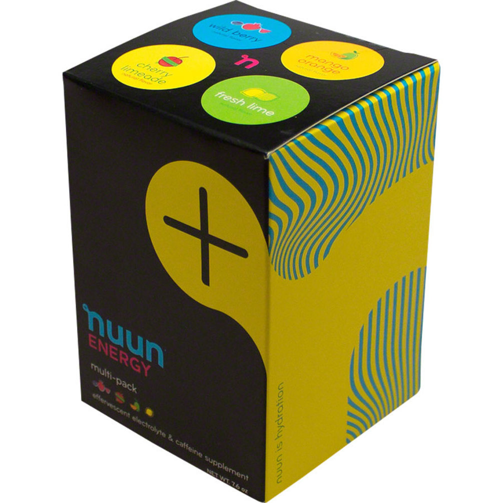 Nuun Energy Hydration Tablets: Mixed Pack Box of 4 Tubes