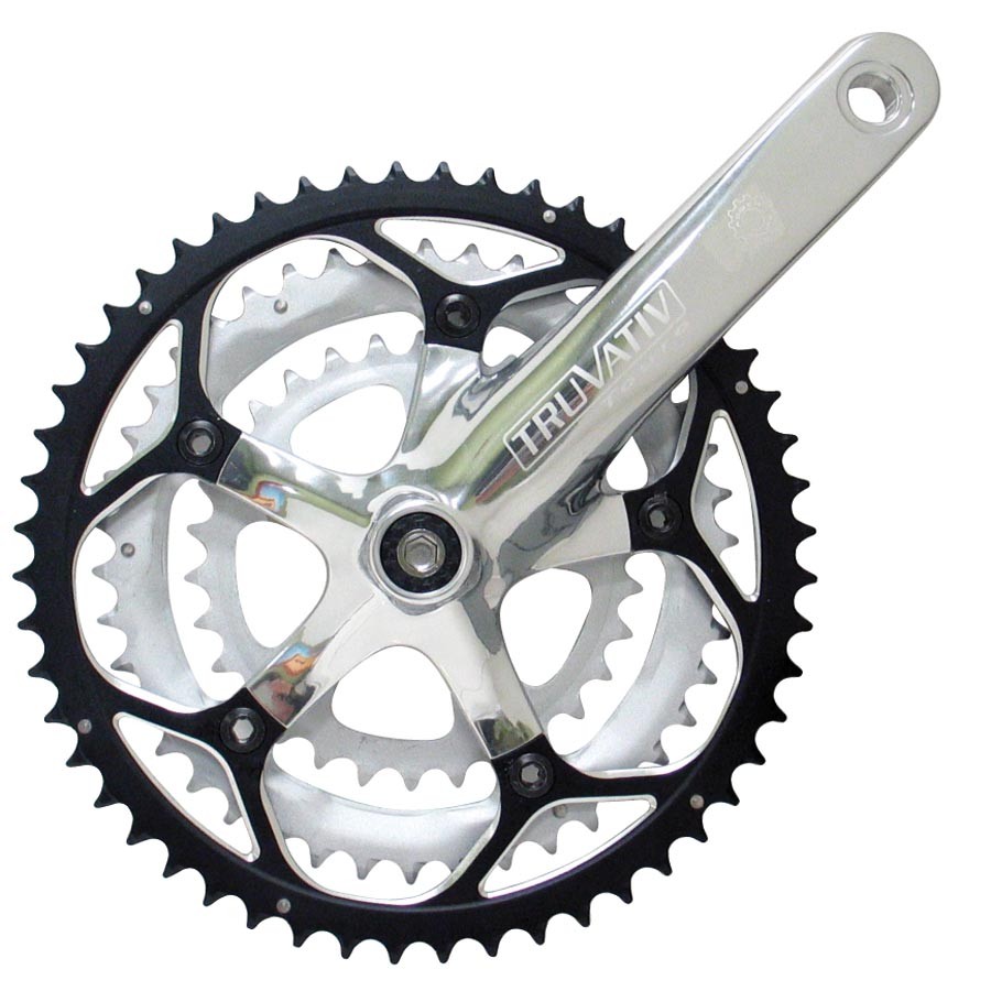 track crankset on road bike