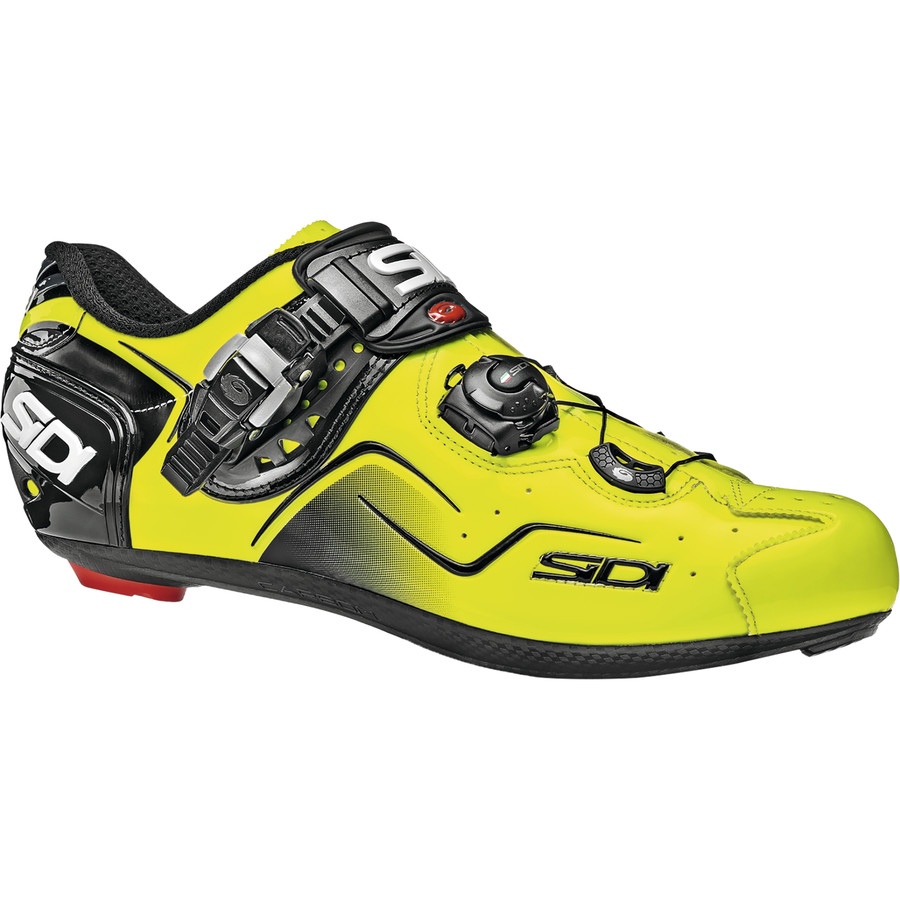 Sidi Kaos Men's Carbon Road Cycling Shoes Yellow Fluo 42