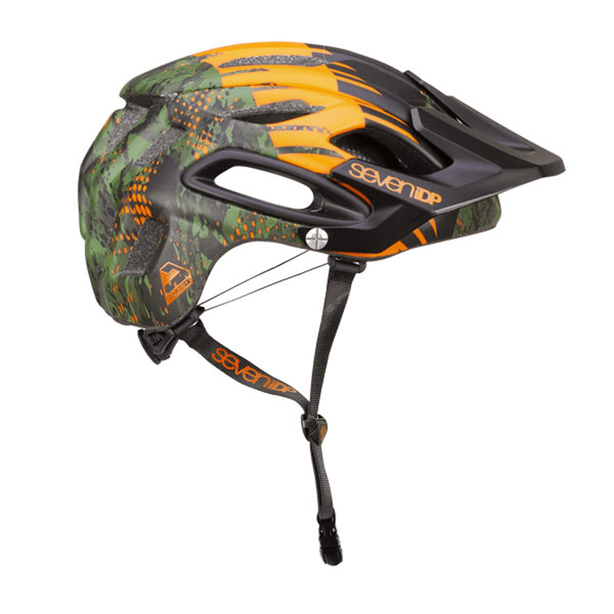 Medium/Large 55-59cm Orange/Black $115 Retail NEW 2018 7iDP M2 MTB Helmet 