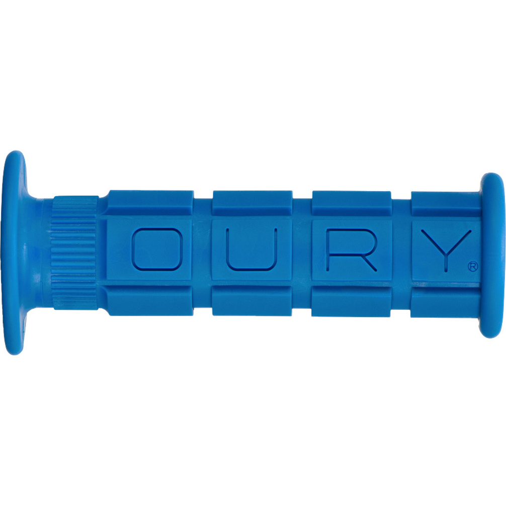 Oury Downhill MTB flanged mountain bike or BMX bicycle grip *MADE IN USA* BLUE