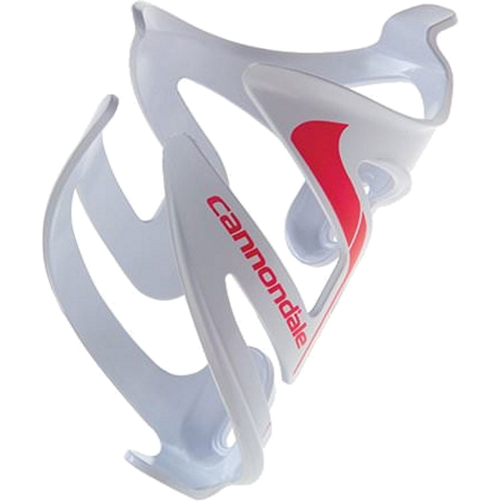 Cannondale C Water Bottle Cage White Red Logo